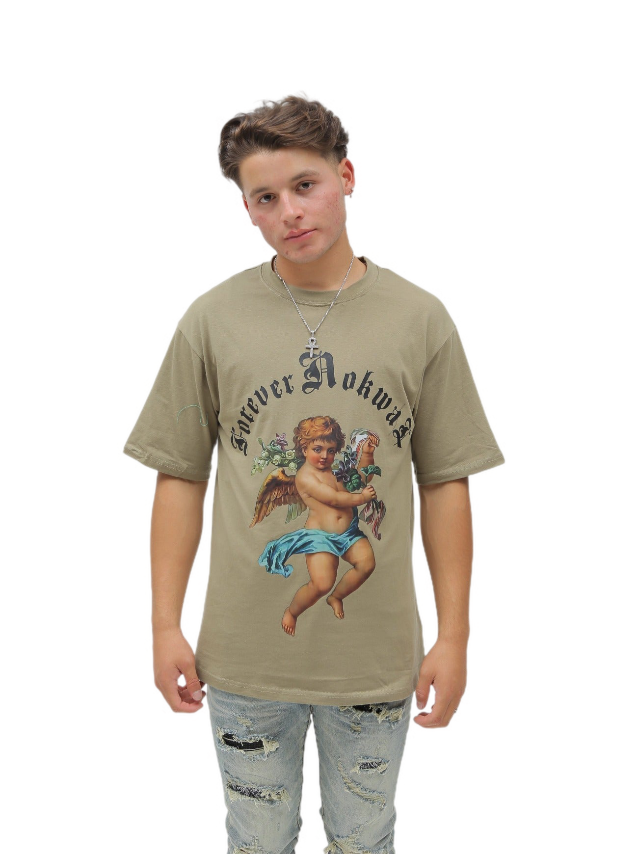 Forever Nokwal Cupid T-Shirt - Olive