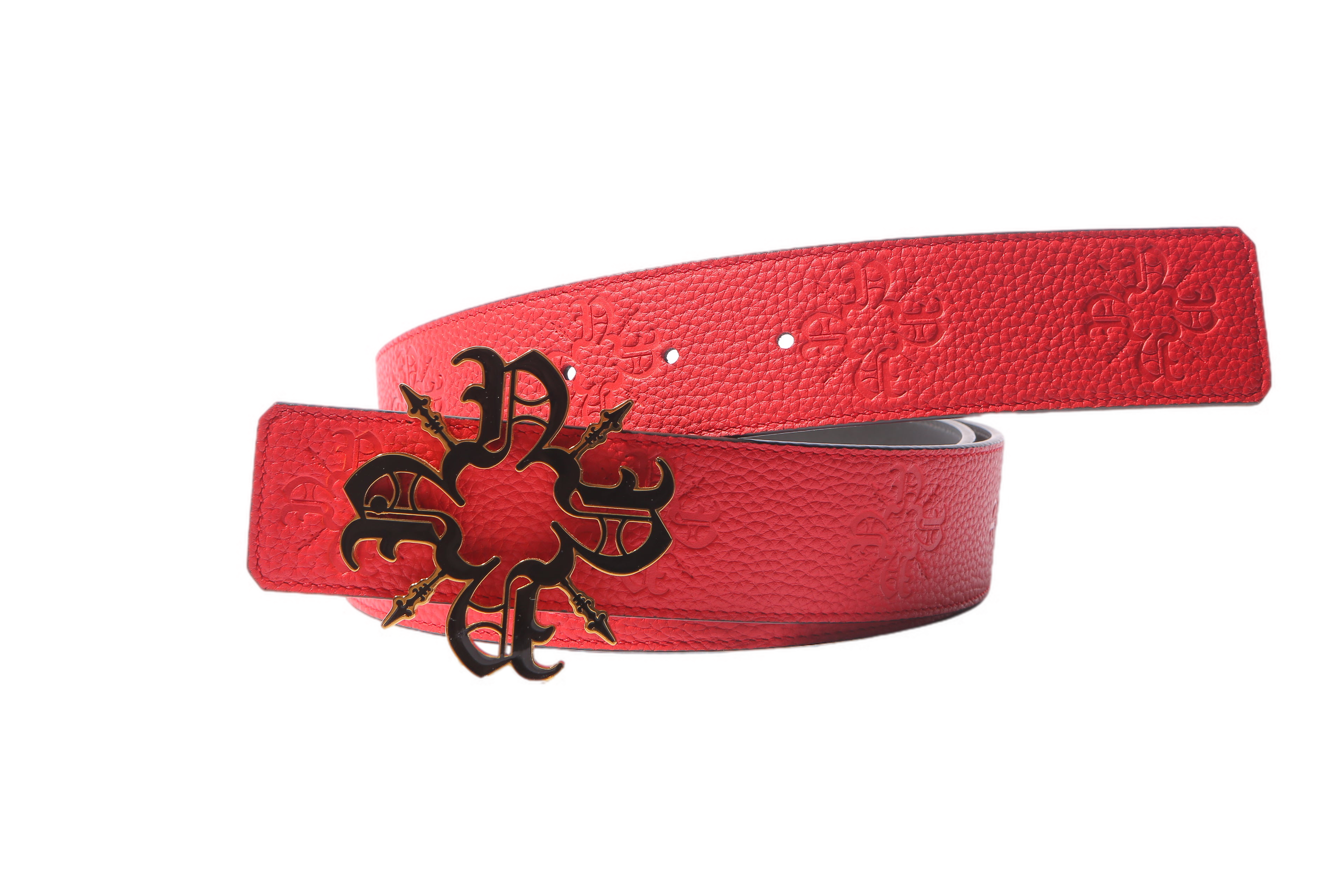 Red Monogram 40MM Leather Belt