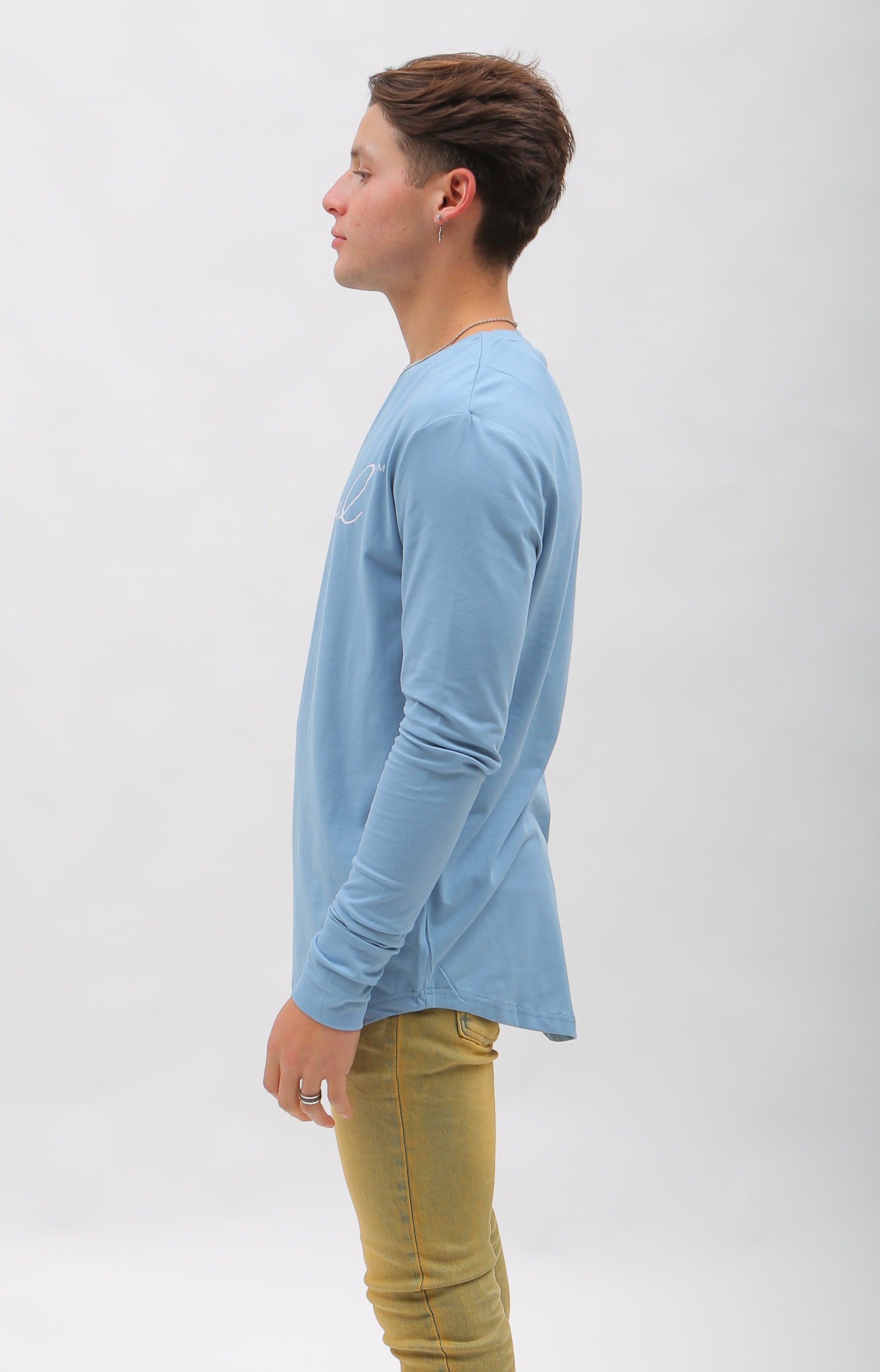 Signature Long Sleeve T-Shirt - Baby Blue