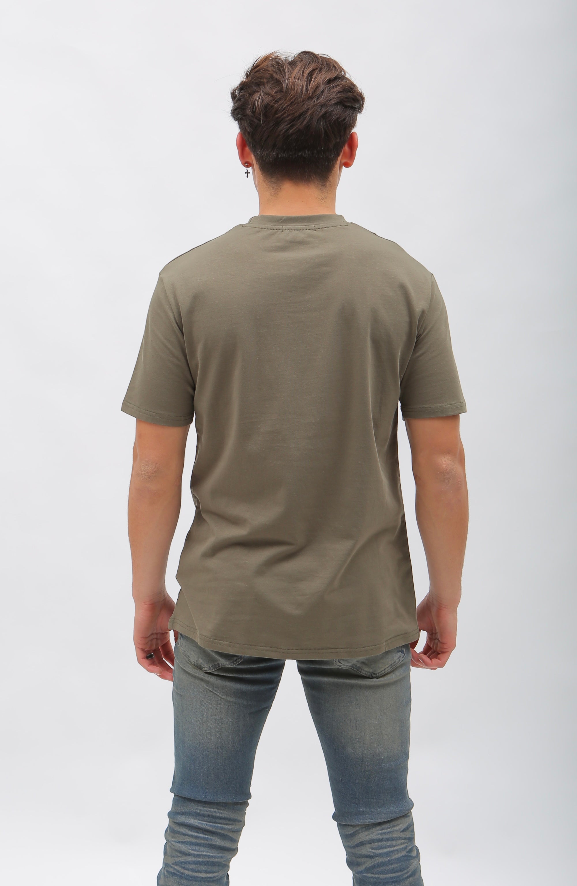 Palm Tree Olive T-Shirt w/ Black Nokwal Signature