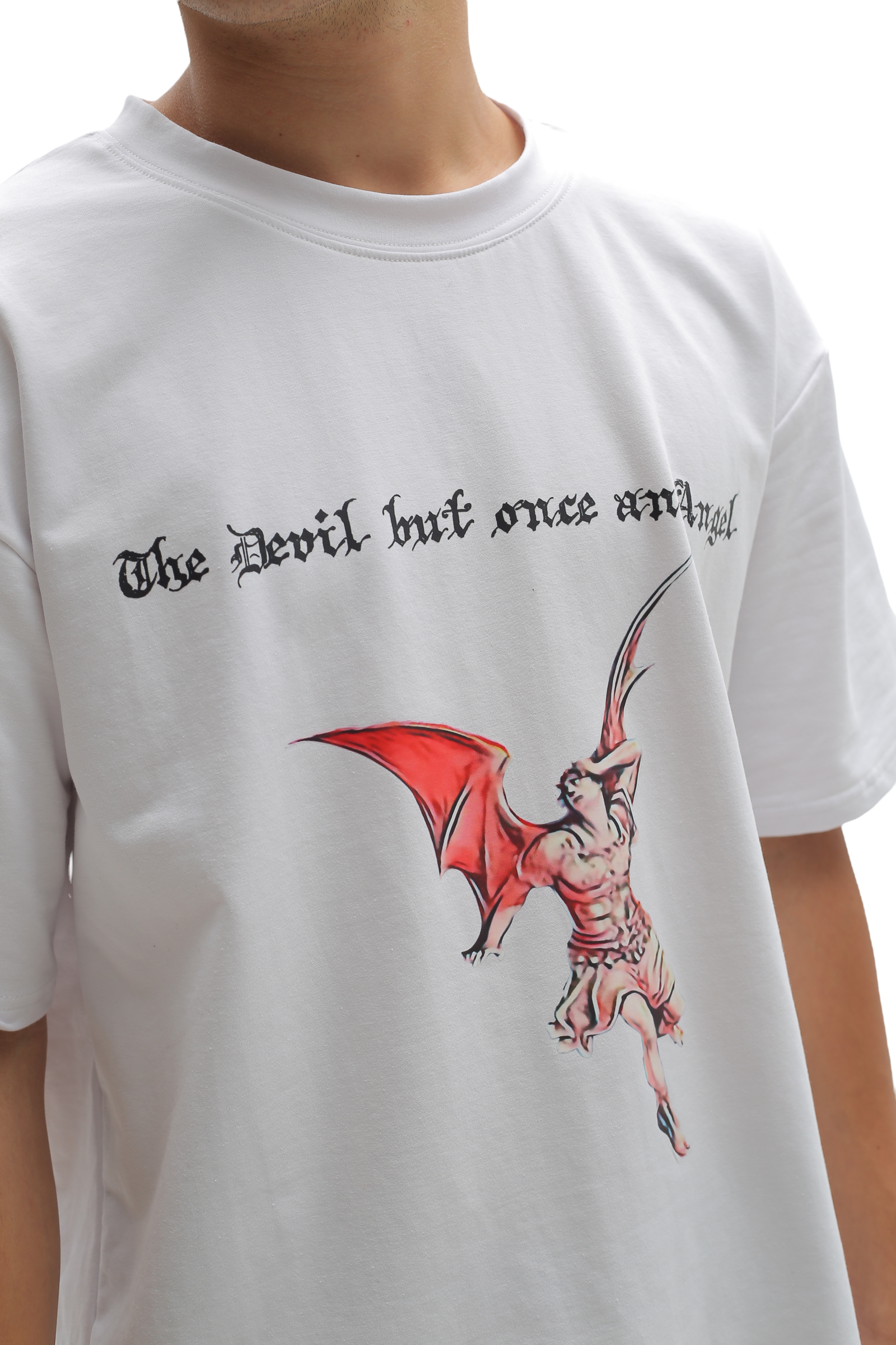 The Devil but Once an Angel - T-Shirt - White