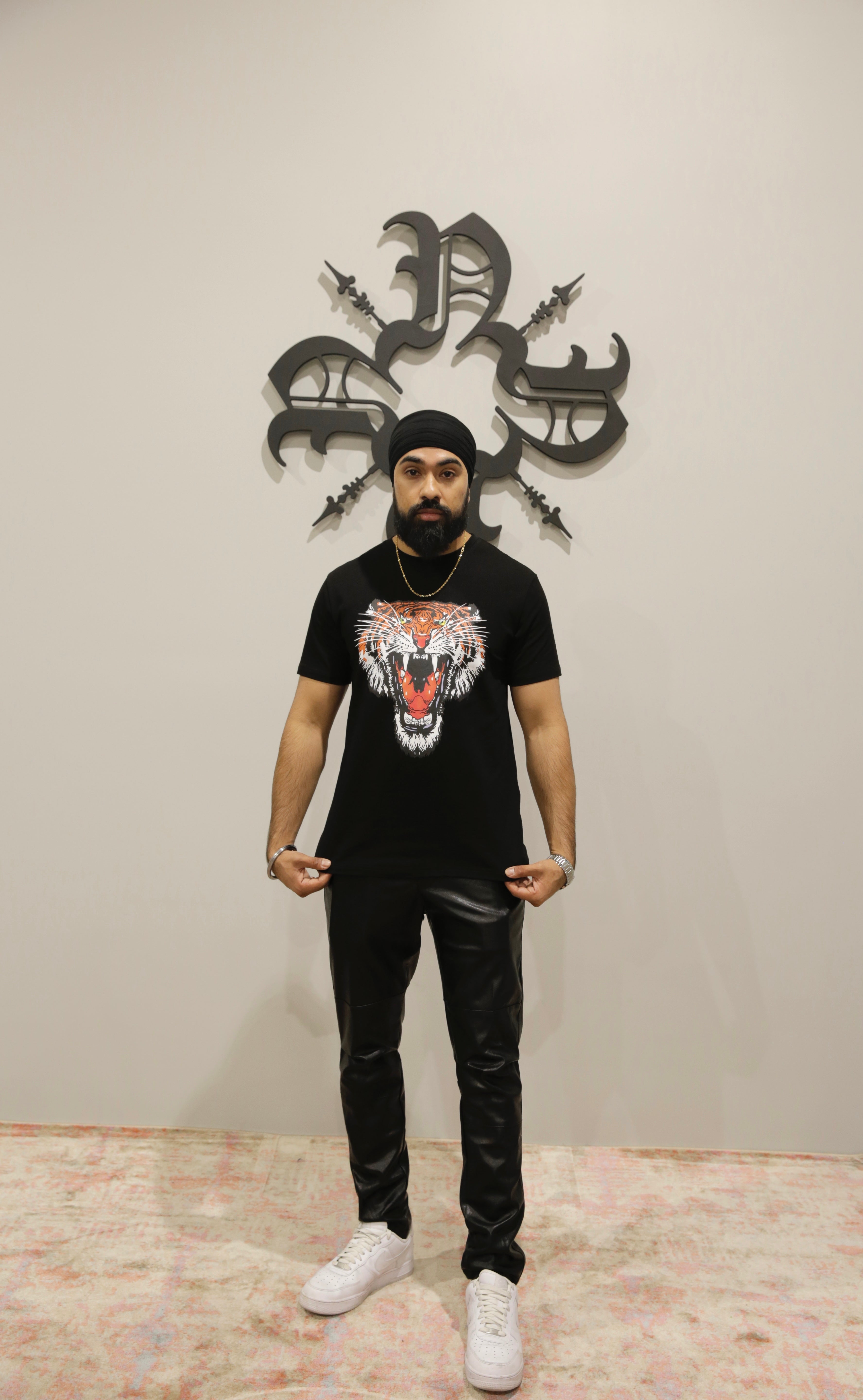 Angry Tiger Tee - Black