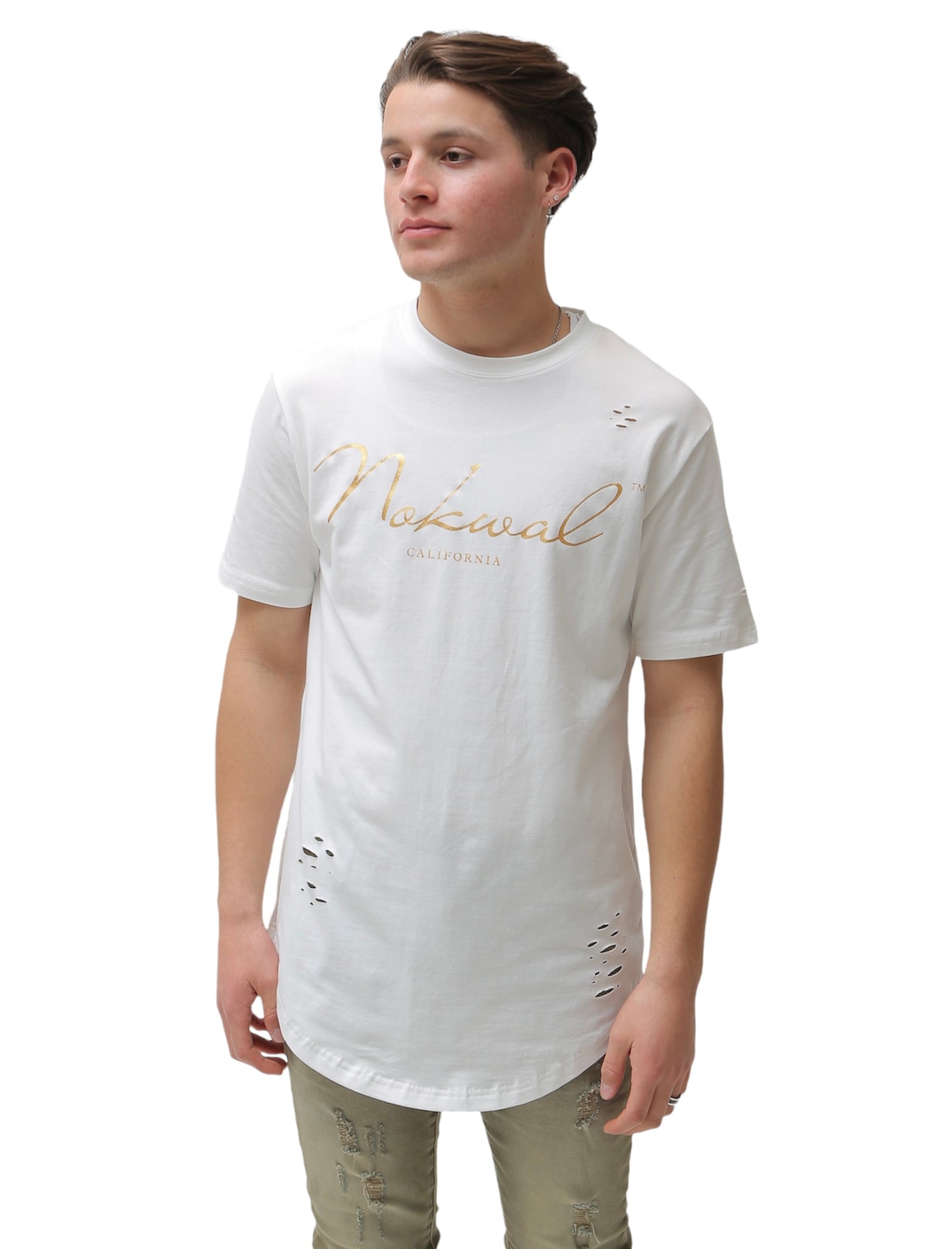 Distressed Signature T- Shirts