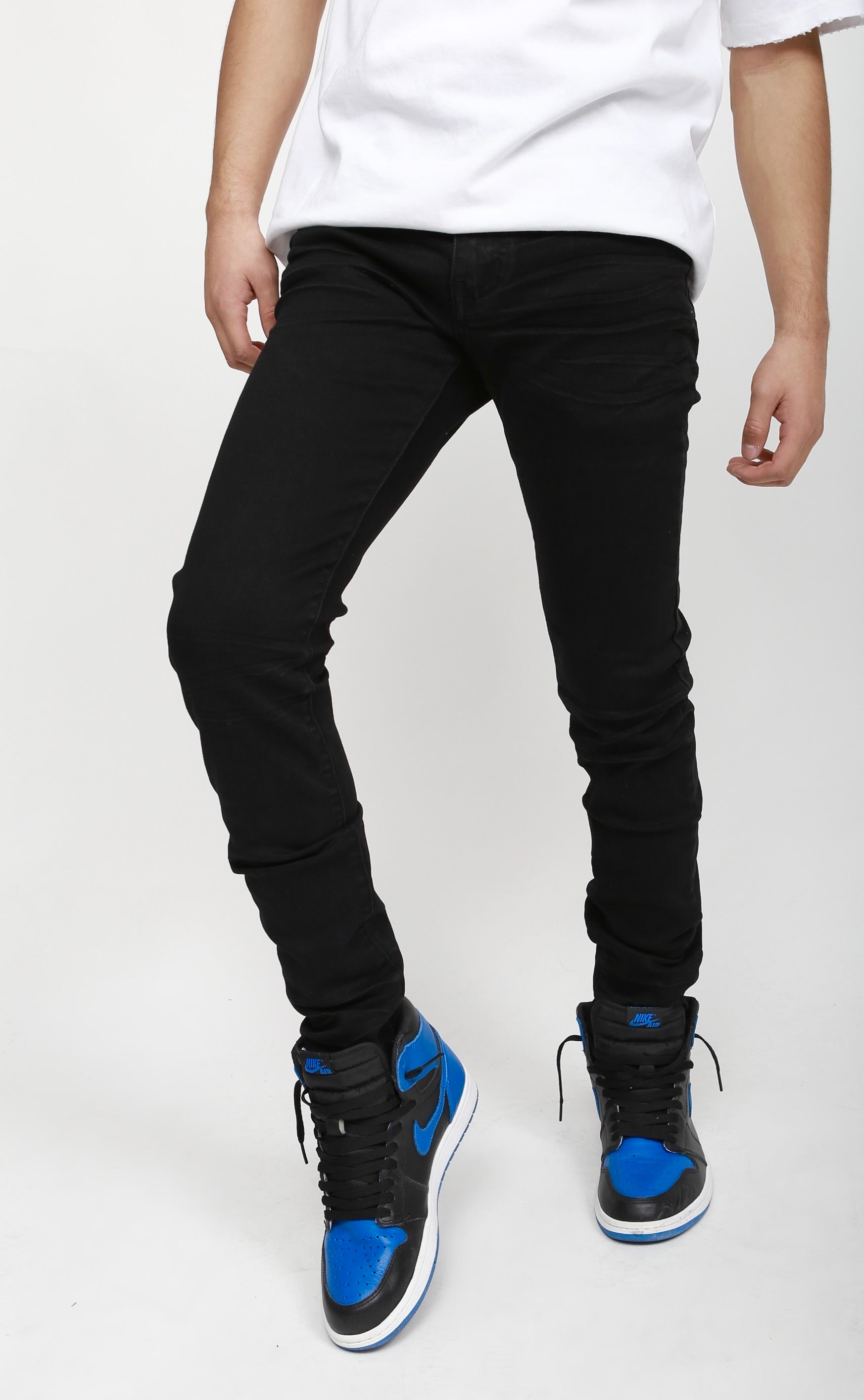 Nokwal Jet Black Skinny Denim