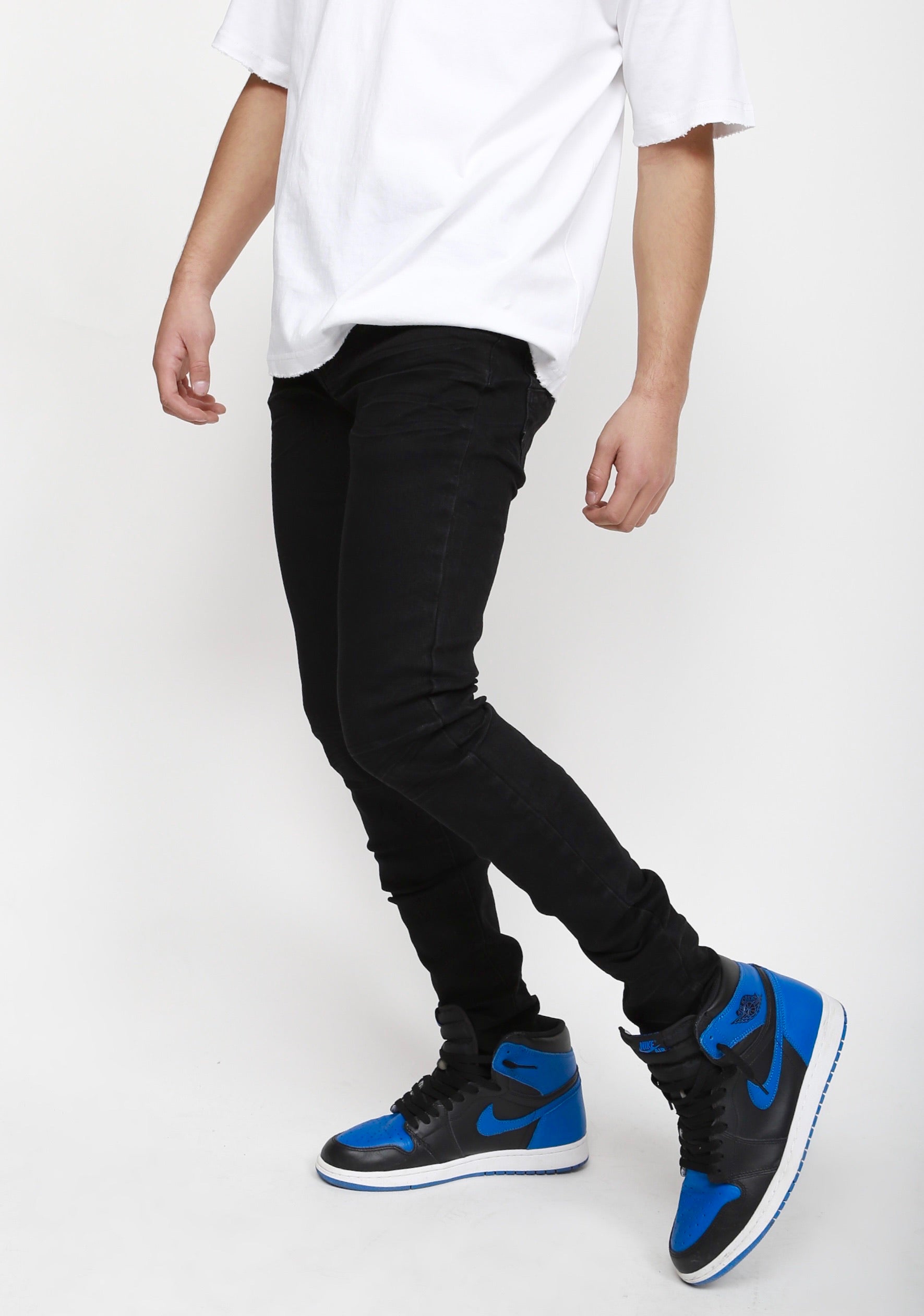 Nokwal Jet Black Skinny Denim