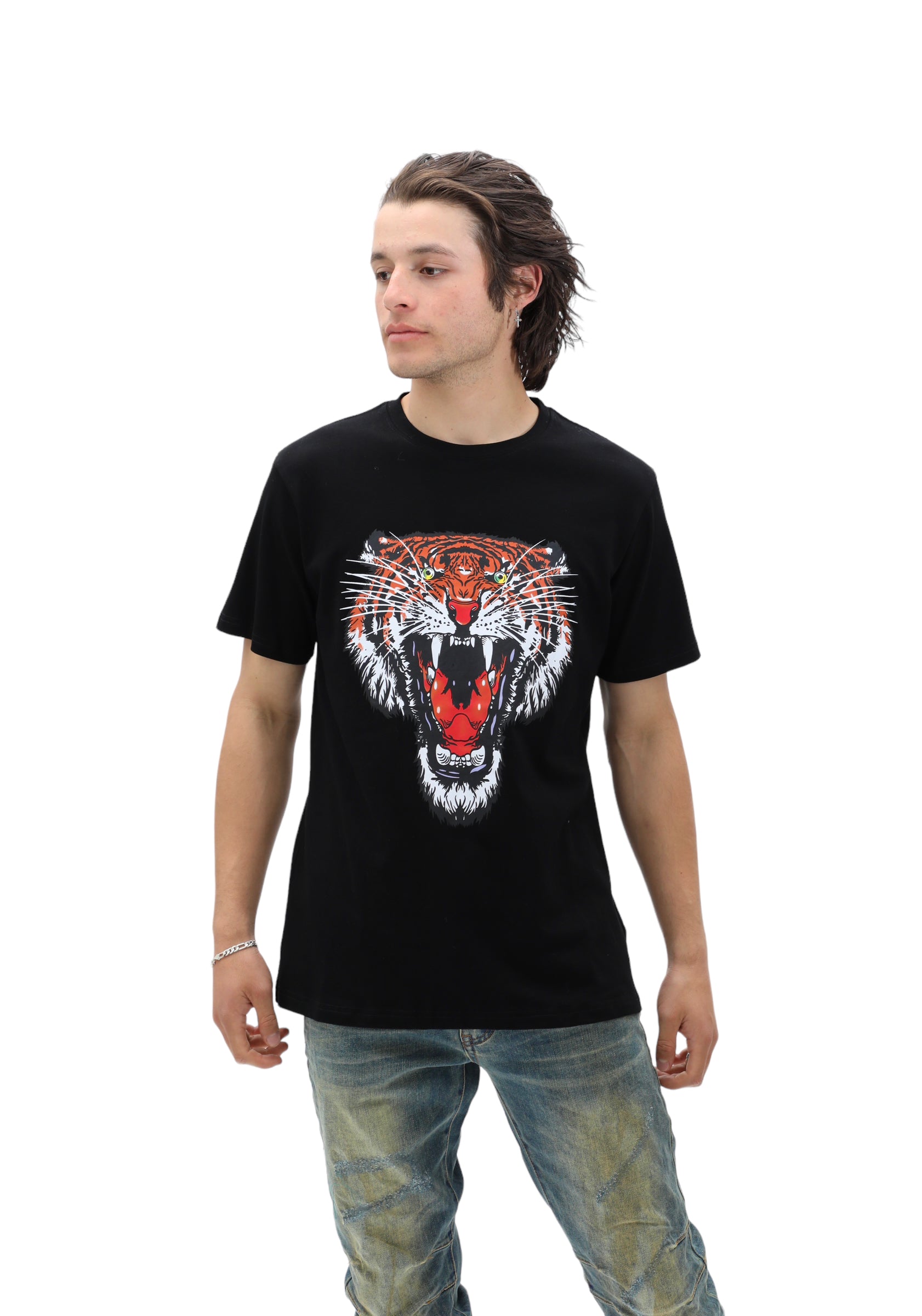 Angry Tiger Tee - Black