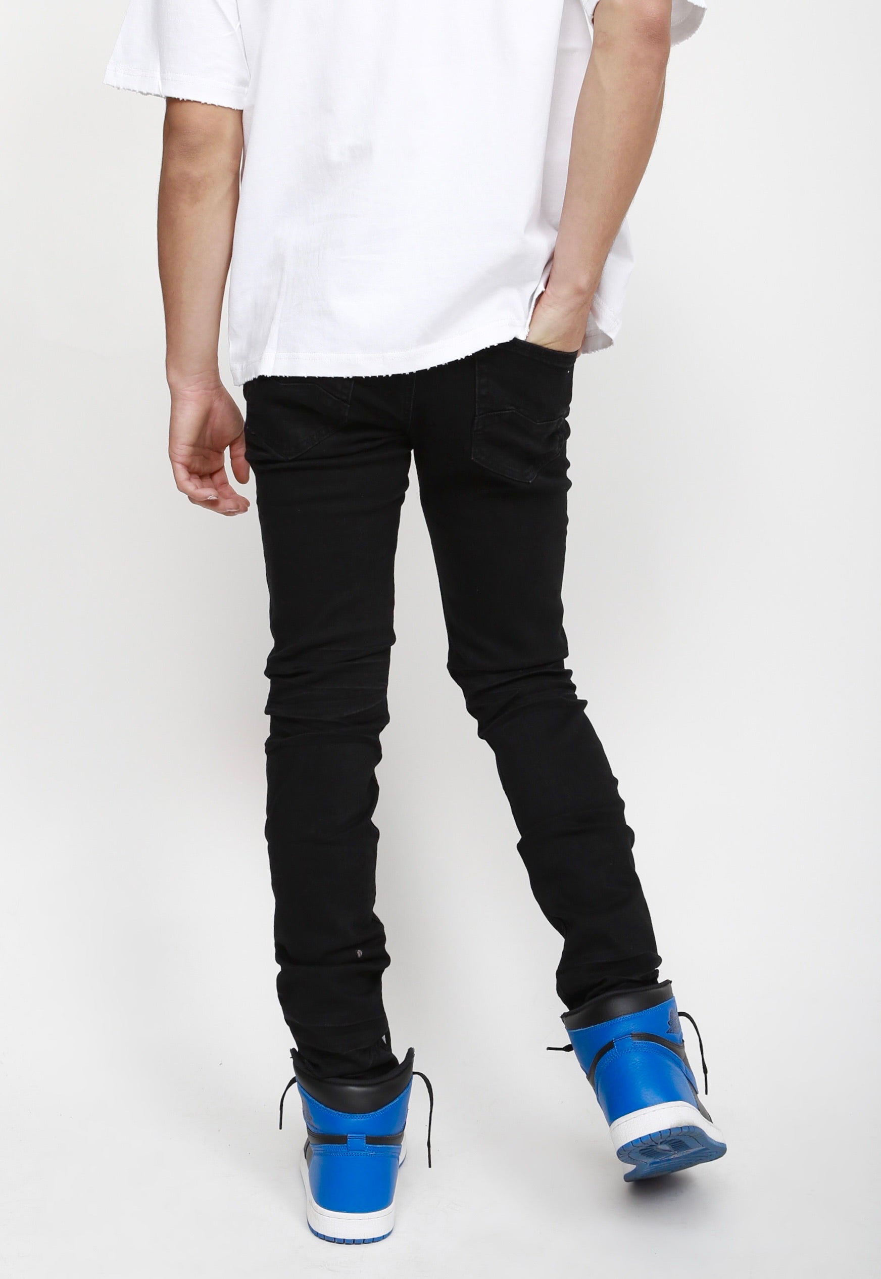 Nokwal Jet Black Skinny Denim