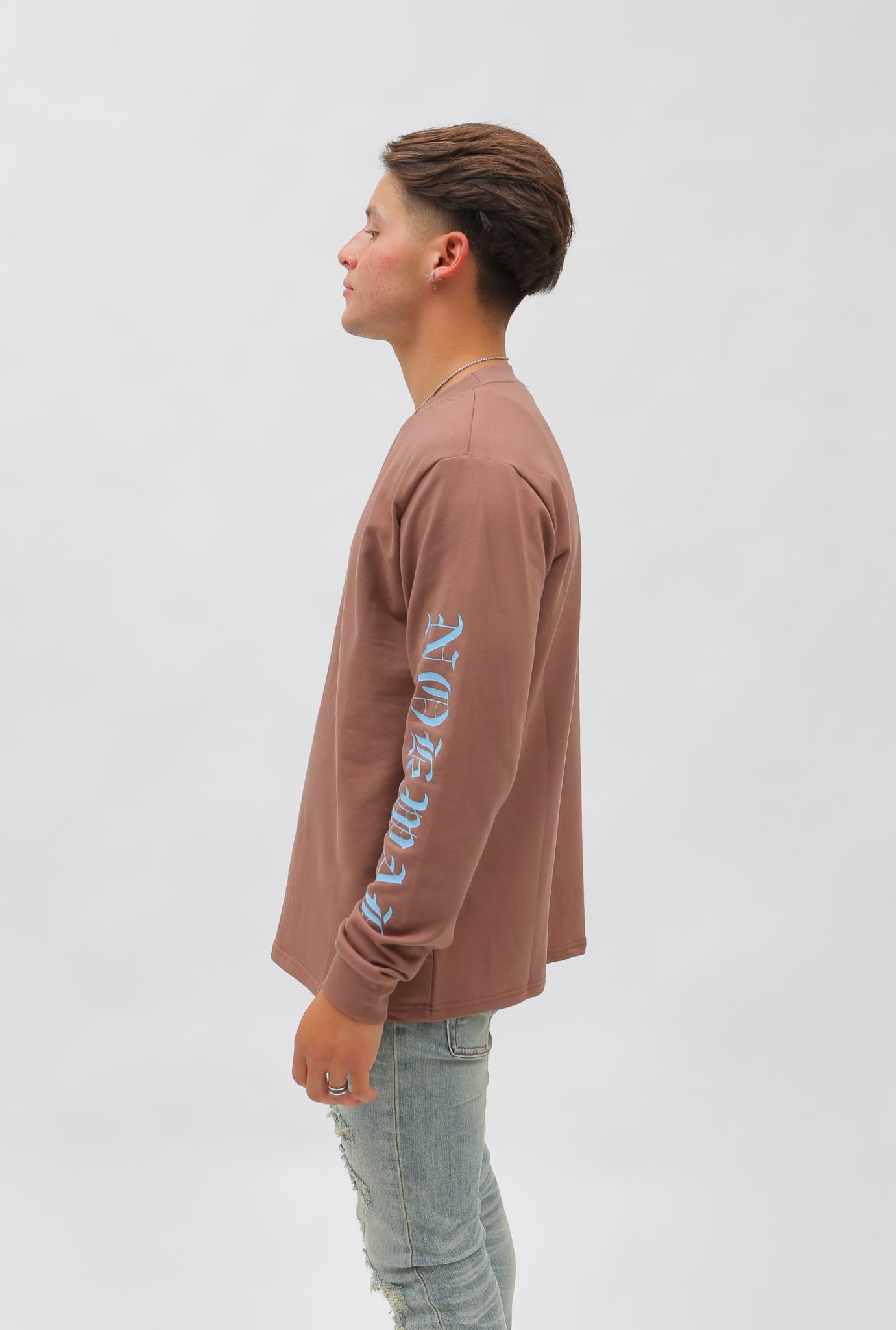 Brown Long Sleeve Forever Nokwal T-Shirt (XL, 3XL Only)