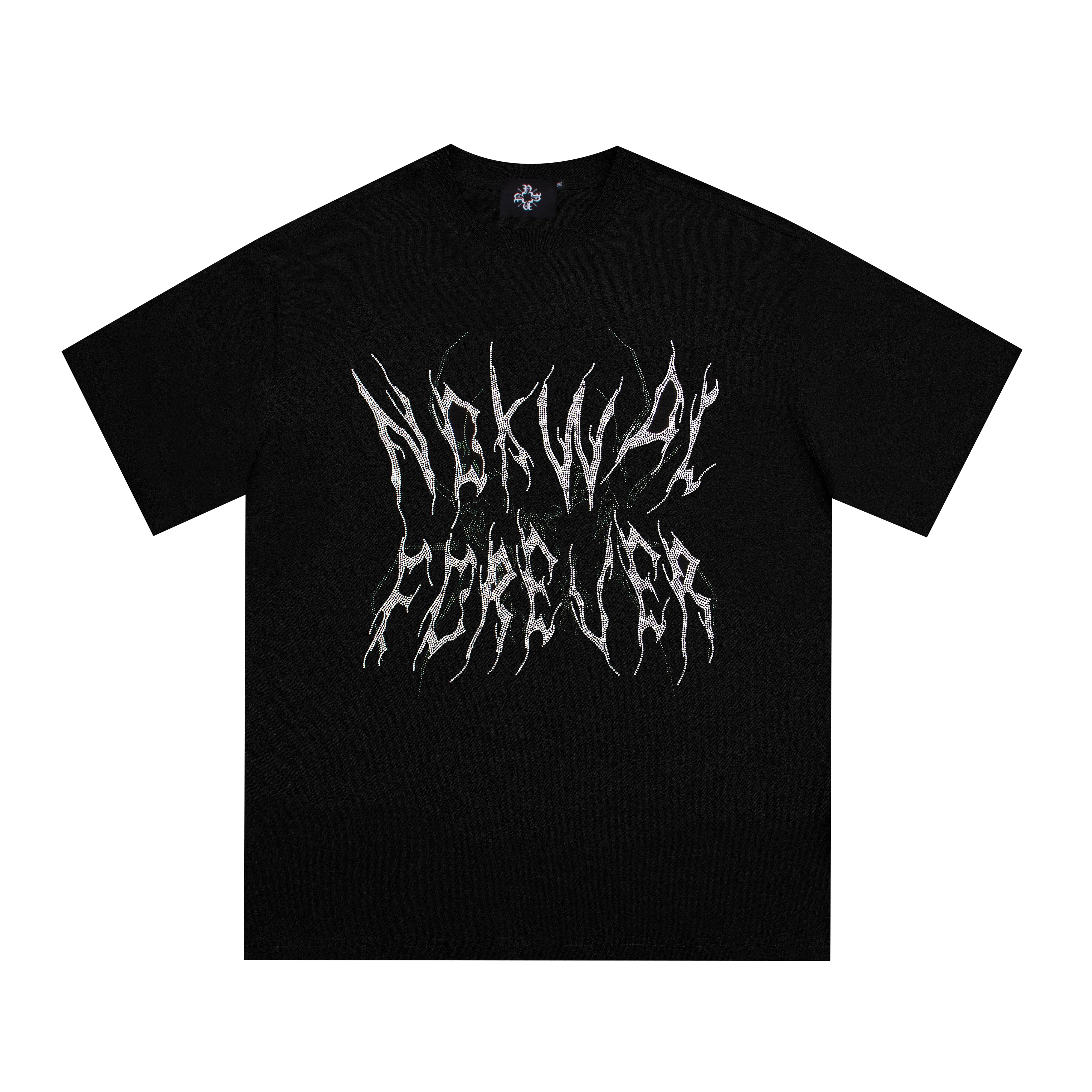 “22” Oversize NOKWAL FOREVER Diamond T-Shirt - Black