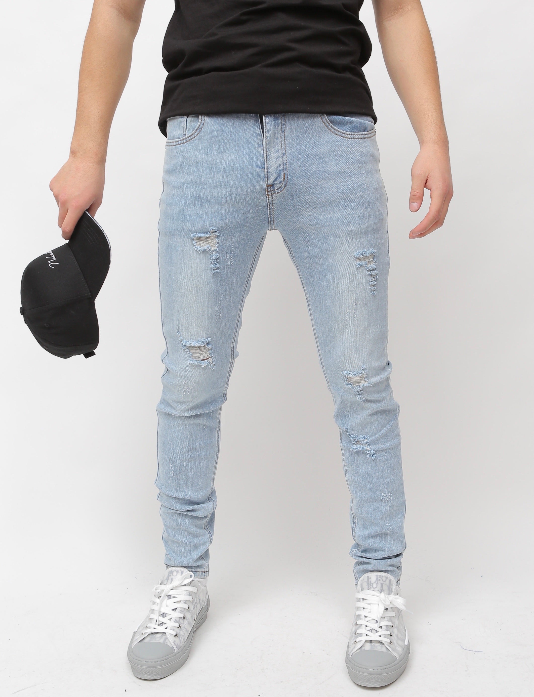 Super Light Blue Wash Denim