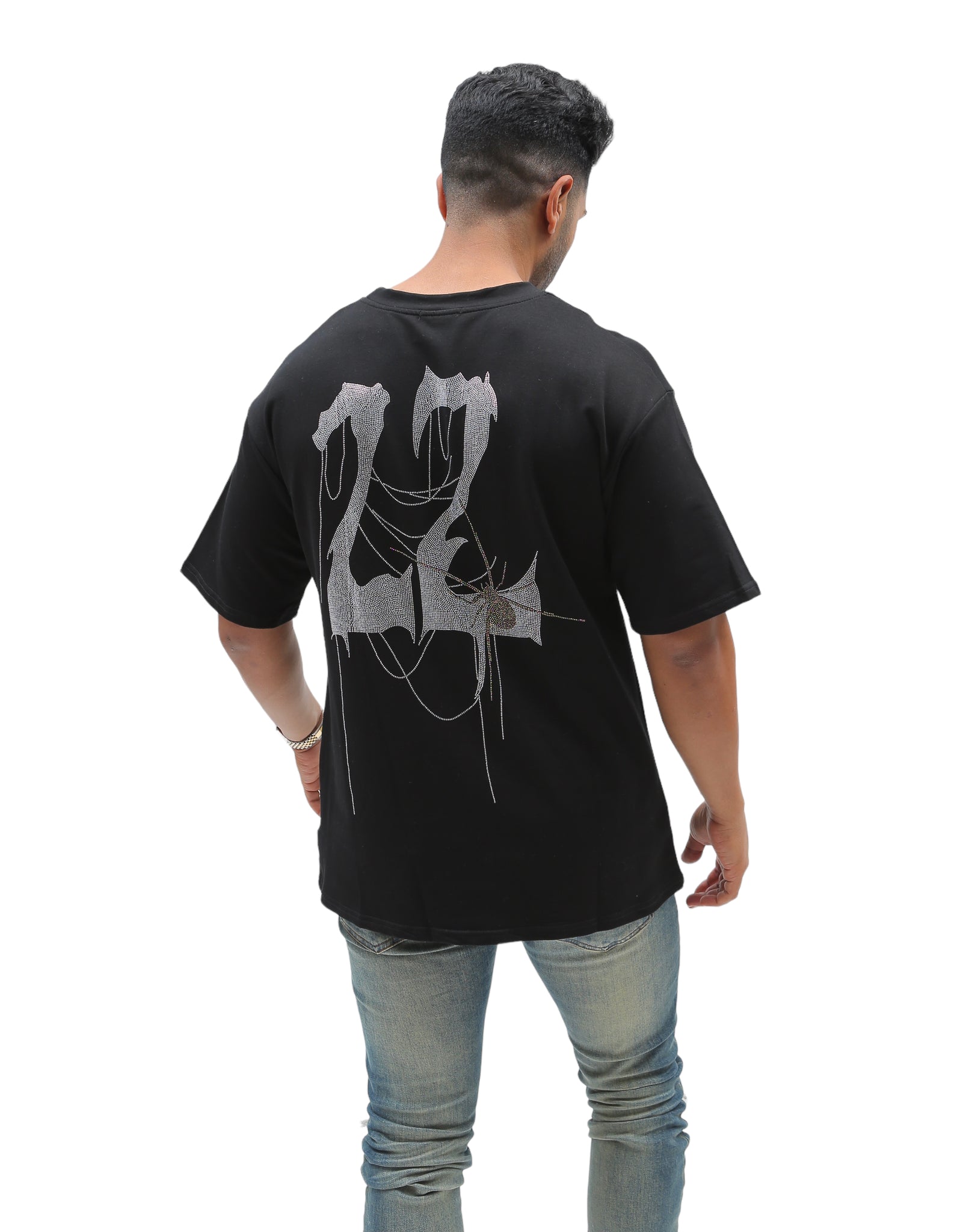 “22” Oversize NOKWAL FOREVER Diamond T-Shirt - Black