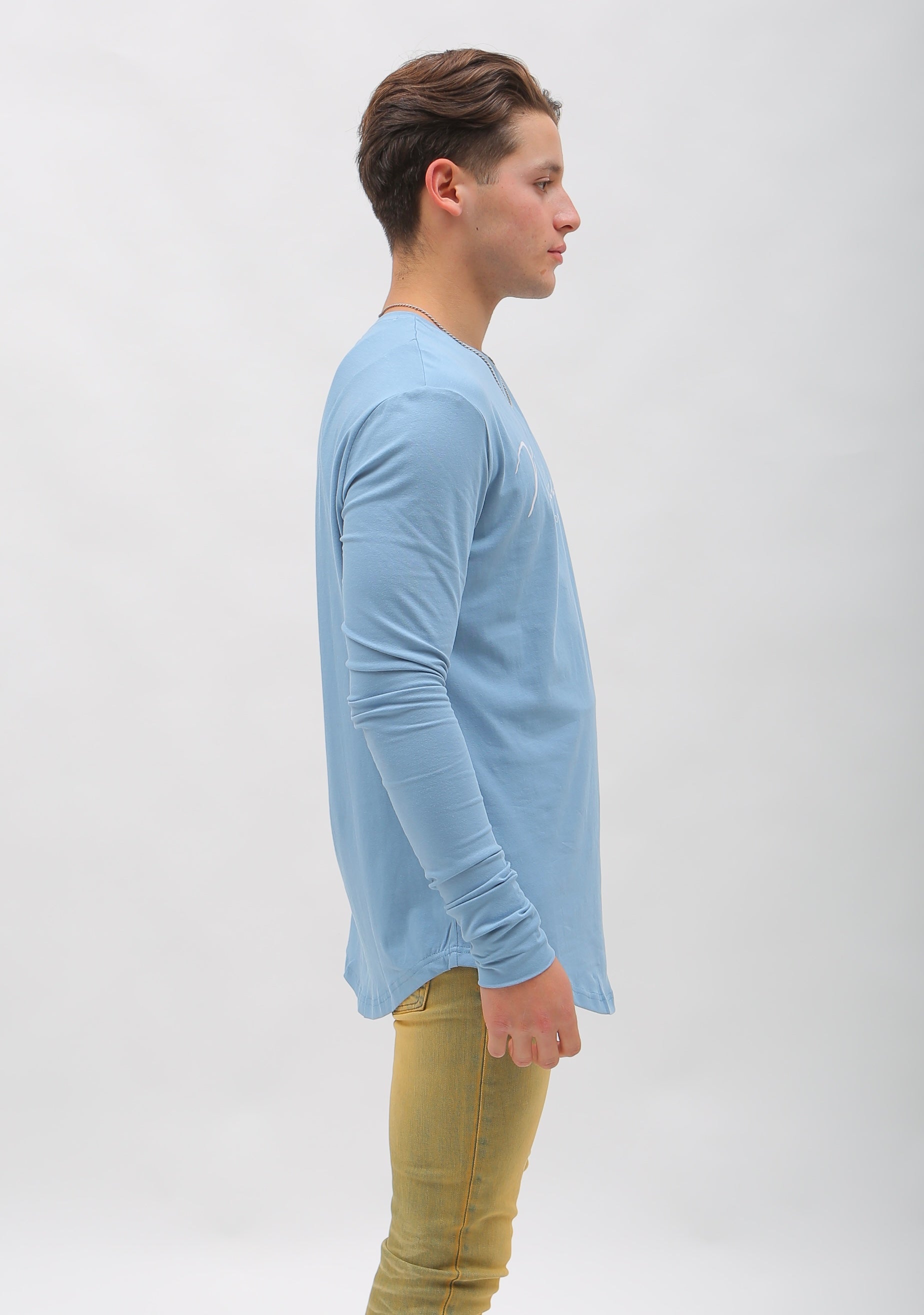 Signature Long Sleeve T-Shirt - Baby Blue